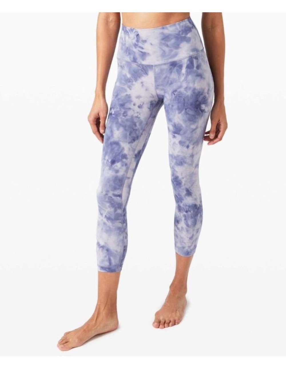 Lululemon | Align Crop 21” Yoga Leggings Active Diamond Dye Peri Purple Size 4